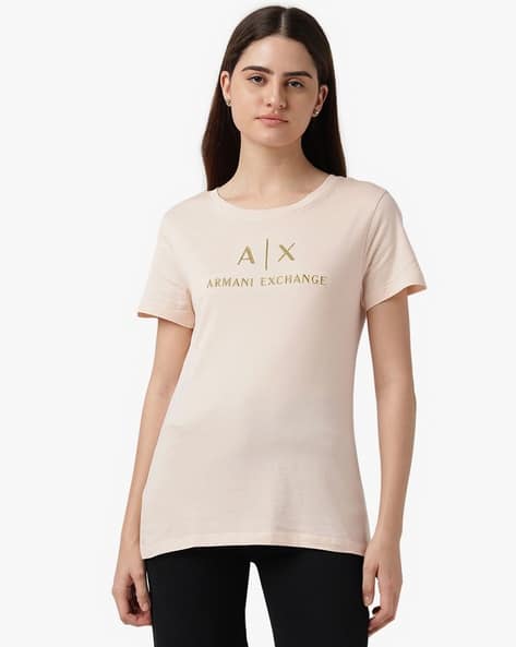 Buy Sunrise Pink Tshirts for Women by ARMANI EXCHANGE Online