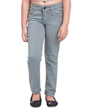 Girls Mid-Rise Slim Fit Jeans-image-8