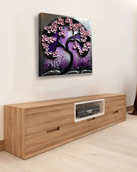 Olive Tree Floral Pattern Canvas Wall Art
