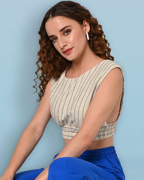 SAM Women Stripes Blouse Top