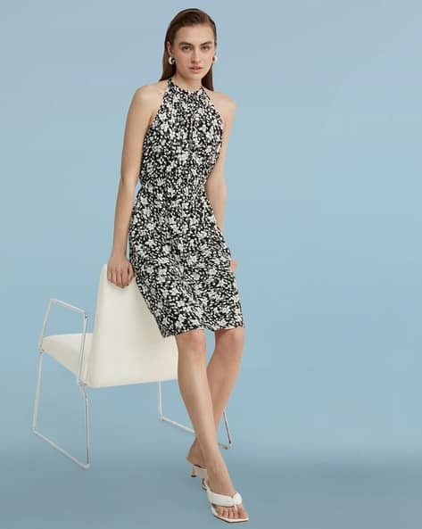 SAM Floral Print A-Line Dress