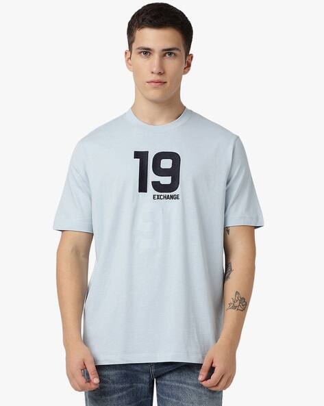 ARMANI EXCHANGE Men Armani 1991 Crew-Neck Loose Fit T-Shirt
