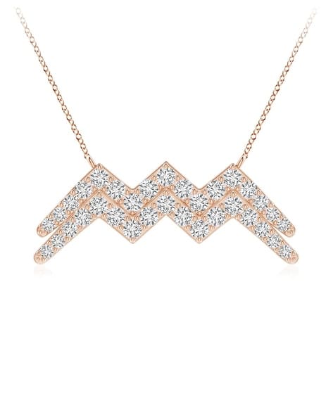 Buy Rose Gold Necklaces Pendants for Women by Angara Online