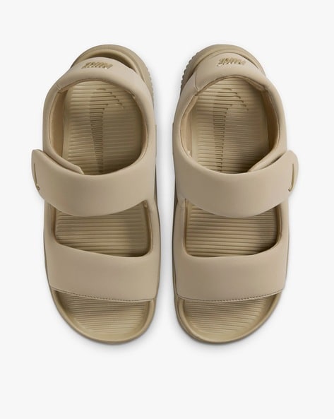 Buy NIKE Calm Sandals with Velcro Closure Beige Color Men AJIO LUXE