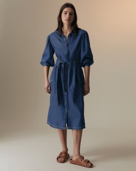 Buy Indigo Dresses for Women by Marks & Spencer Online | Ajio.com