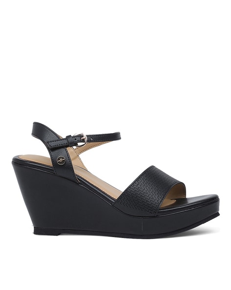 Buy Black Heeled Sandals for Women by Bata Online Ajio