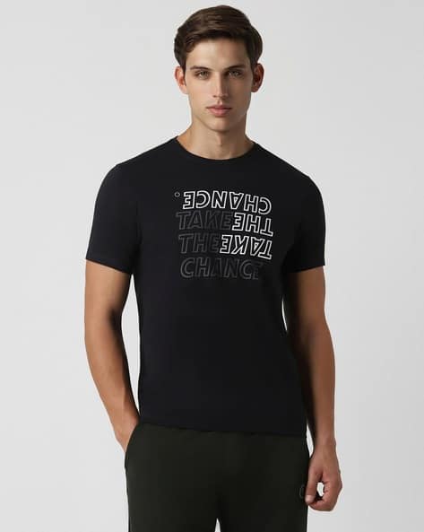 Buy Black Tshirts for Men by VANHEUSEN FLEX Online