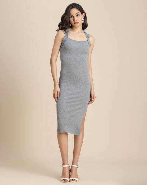 Buy Moomaya Women Sleeveless Bodycon Dress Online | Ajio.com