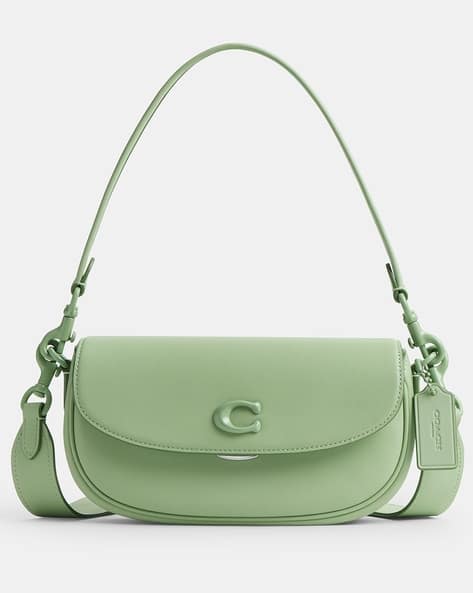 Buy Coach Emmy Medium Saddle Bag 23 Green Color Women AJIO LUXE