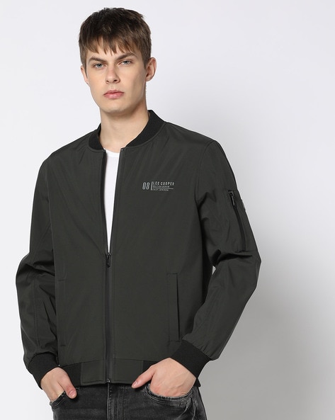 Men Regular Fit Bomber Jacket