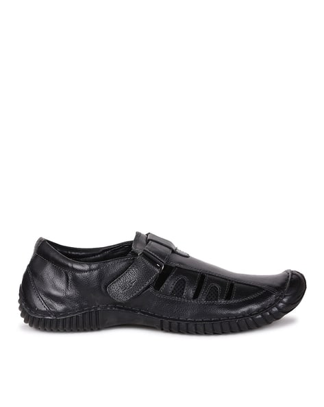 Bata Men Round-Toe Sandals with Velcro Fastening