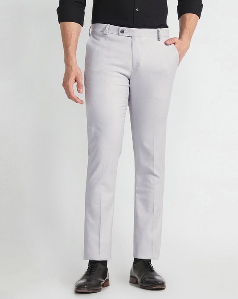 Arrow Men Tapered Fit Flat-Front Trousers