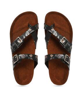 Open-Toe Slip-On Flat Sandals-image-21