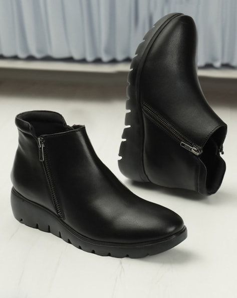 Elle Women Ankle-Length Slip-On Boots