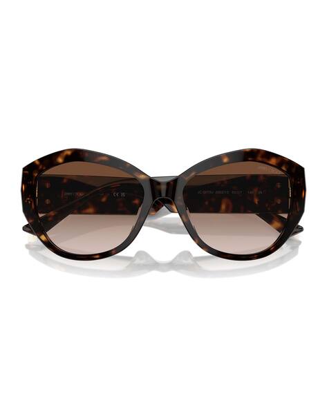 Jimmy Choo Brown Gradient Oversized Women\'s Sunglasses Jimmy Choo Oversized Gradient Sunglasses Gold Frame Brown  main image 4