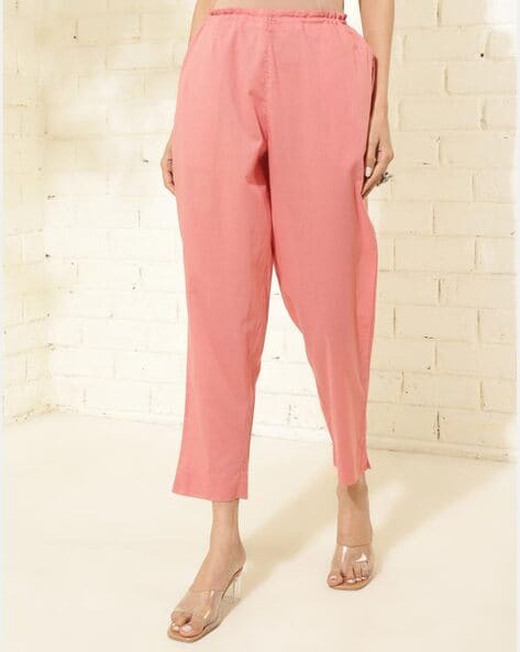 Women Pants with Elasticated Waistband Price in India