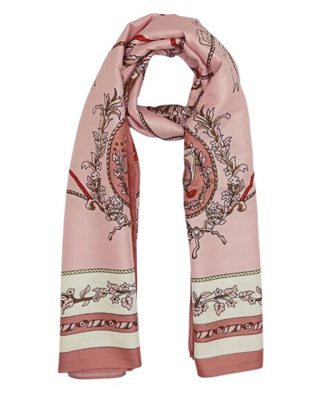Women Printed Scarf with Contrast Border Price in India
