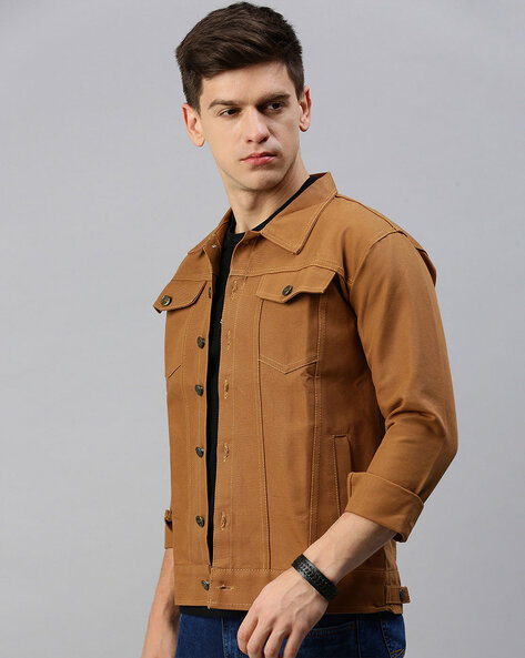 Mustard colour jacket mens best sale