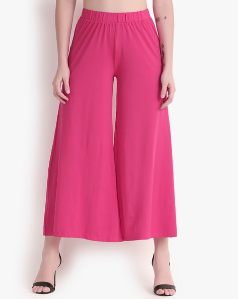 Woman Palazzos with Elasticated Waistband Price in India