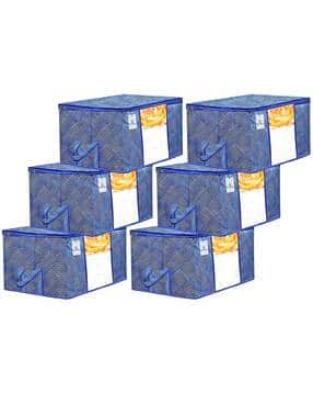 kuber industries Set of 6 Printed Non-Woven Underbed Storage Bags-picture-10