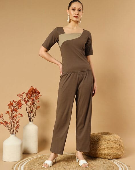 Women 2-Piece Top Pants Set