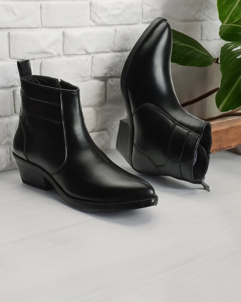 Elle Women Ankle-Length Slip-On Boots