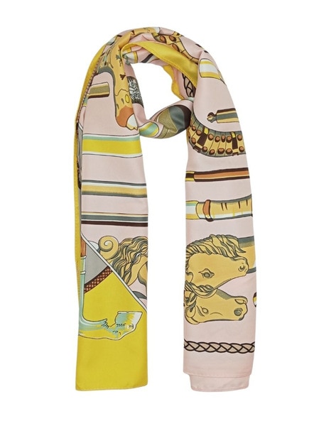 Indian ScarfWomen Printed Scarf with Contrast Border Price in India