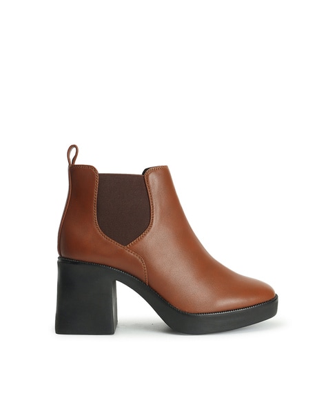 Elle Women Ankle-Length Slip-On Boots