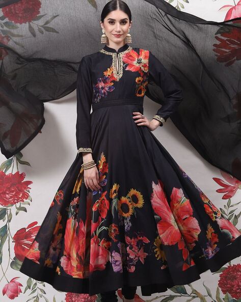 Biba black anarkali hotsell