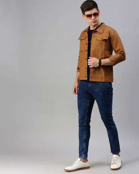 Buy VOXATI Slim-Fit Button-Closure Jacke Online | Ajio.com
