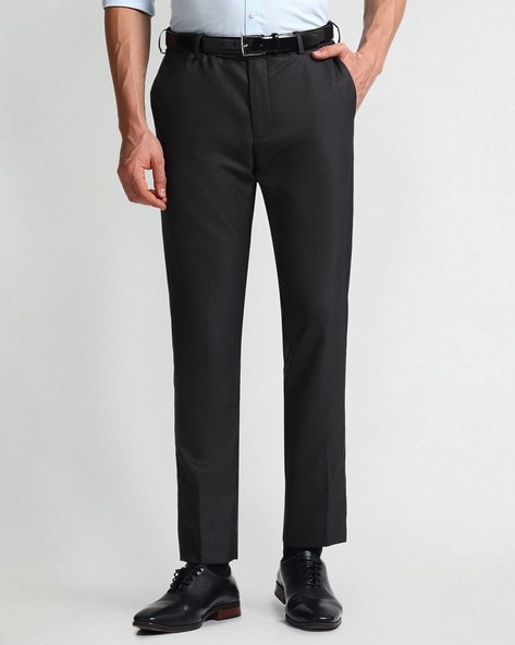 Arrow Men Tapered Fit Flat-Front Trousers