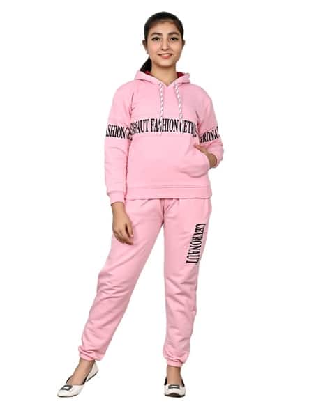 Typographic Print Hoodie with Joggers