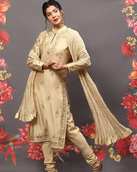 Buy Beige Kurta Suit Sets for Women by Biba Online Ajio