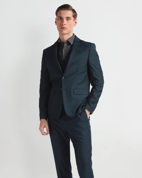 ARROW Men Regular Fit Reversible Waistcoat 3-Piece Suit Set