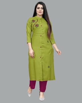 Women Printed Straight Kurta-image-32