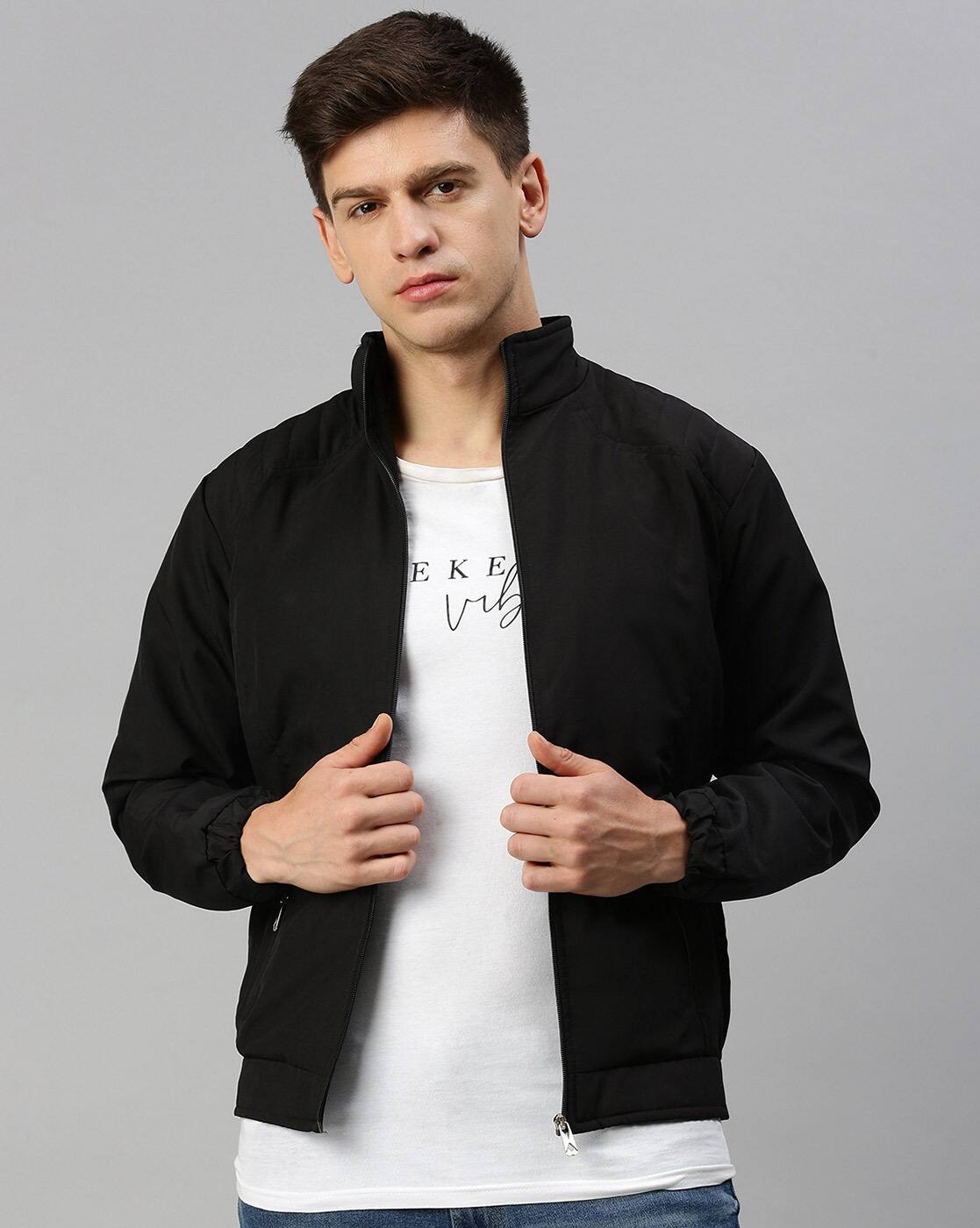 Buy Black Jackets & Coats for Men by VOXATI Online | Ajio.com