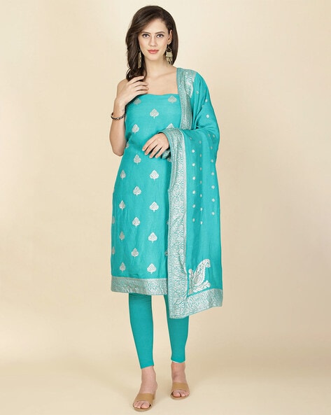 Women Floral Pattern Unstitched Dress Material Price in India