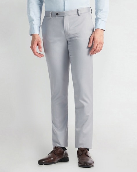 Arrow Men Tapered Fit Flat-Front Trousers