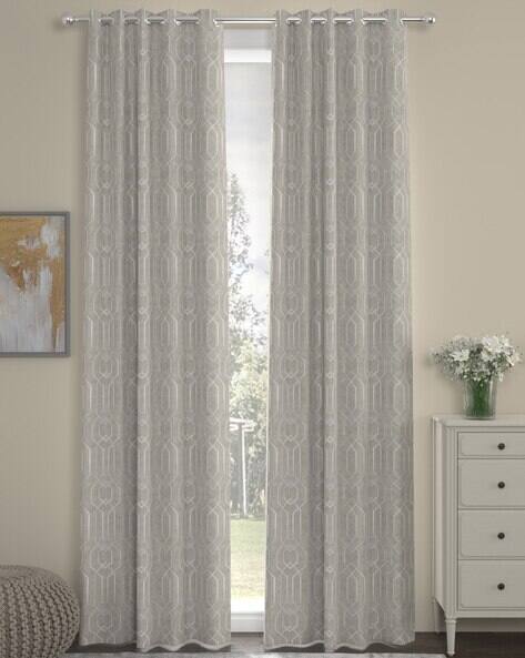 Rosarahome Set of 2 Geometric Print Door Curtains