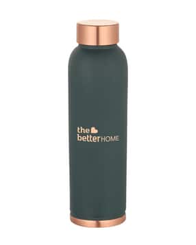Typographic Print Copper Bottle