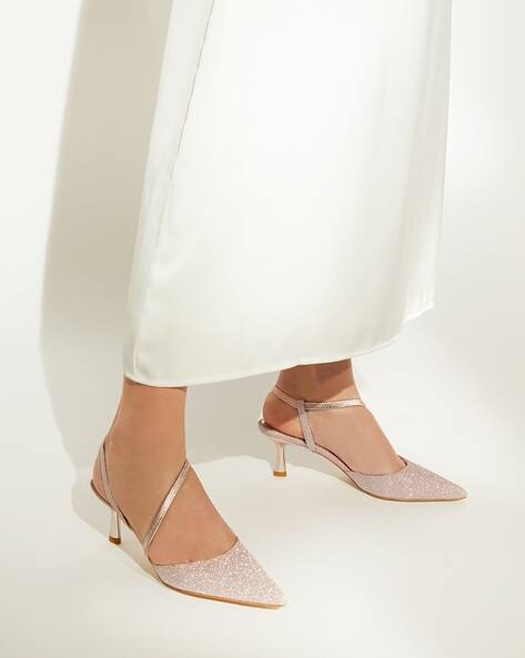 Embellished Kitten Heeled Sandals