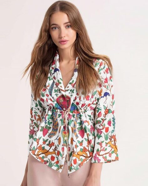 Women Floral Print Loose Fit Top
