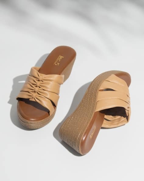 Buy Beige Heeled Sandals for Women by Online