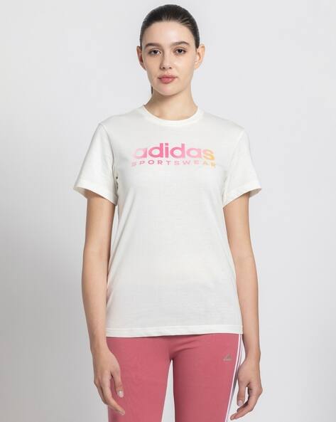 Buy White1 Tshirts for Women by ADIDAS Online | Ajio.com