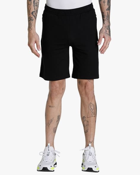 Puma Men Zippered Jersey Regular Fit Shorts