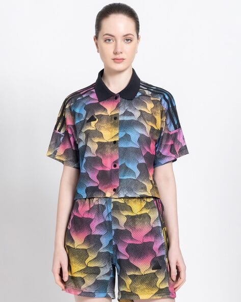 ADIDAS Women Tiro Print Q2 Sports Shirt
