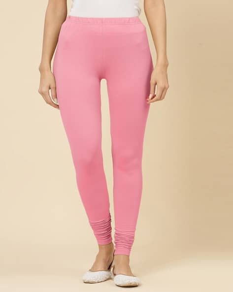 Women Ankle-Length Leggings with Elasticated Wasitband