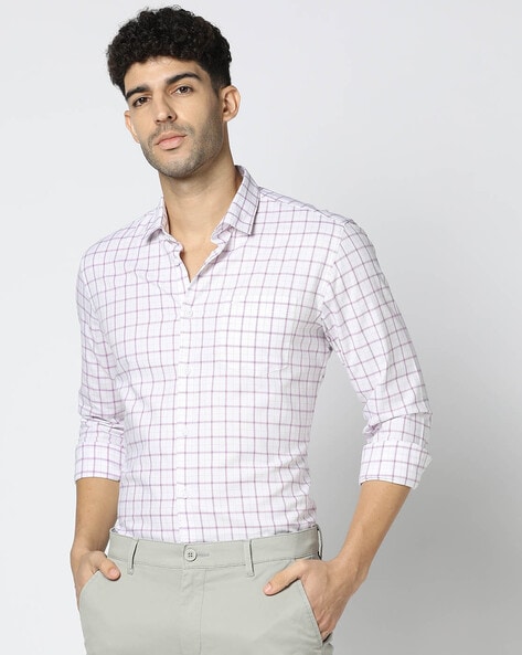 Men Checked Regular Fit Shirt