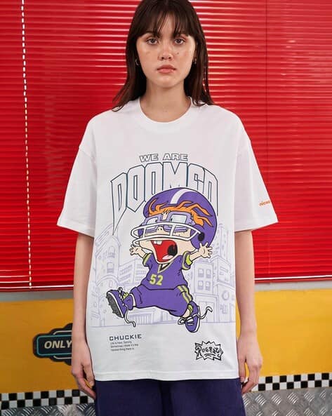 Buy White Tshirts for Women by BONKERS CORNER Online