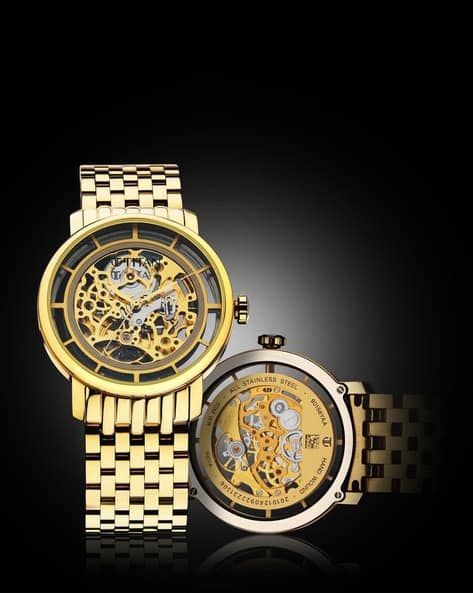 Men Mechanical Slimline Analogue Watch NS90158YM01